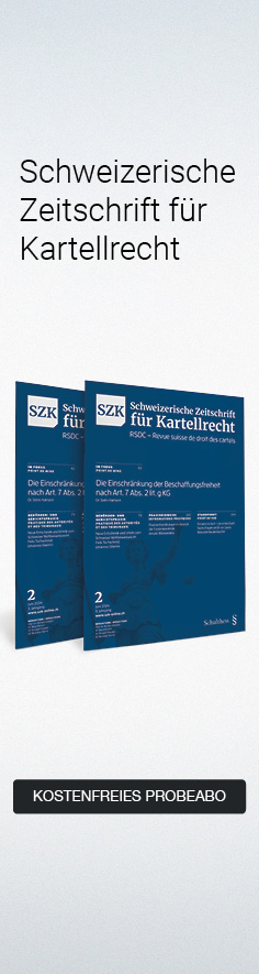 Schweizerische Zeitschrift für Kartellrecht